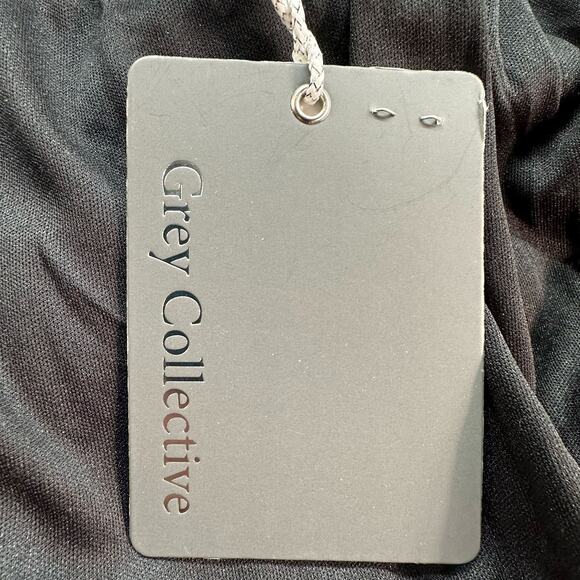 Grey Collective Women’s Sequin Fringe Skirts Black Gold Size S New w/ Tags - Picture 5 of 6